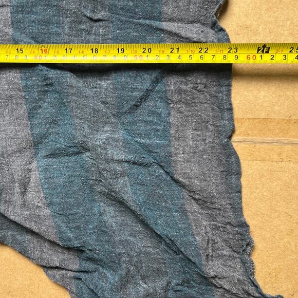 Luukaa Blue/Gray Stripe Boho Women Tank Top Size 6 - Picture 5 of 6